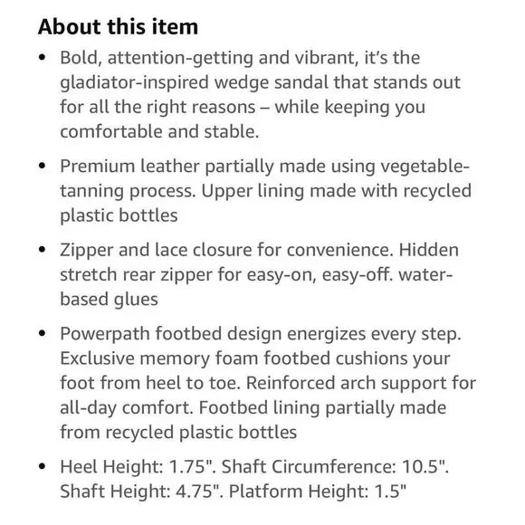 Earth Origins Kendra Kamilla - Lace up WEDGE - NEW in Box , sz 7 Wide - Picture 8 of 9